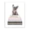 Stupell Industries Dashing French Bulldog and Iconic Fashion Bookstack Wood Wall Plaque